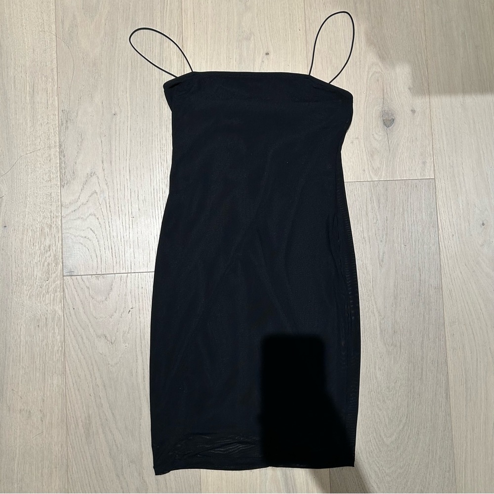 Forever 21 Mesh Overlay Little Black Dress